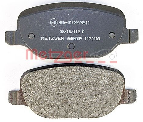 METZGER Bremsbelagsatz, Scheibenbremse